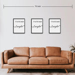 Set of 3 Canvas Prints | Family | Living Room Decor