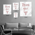 GO, GET IT, GIRL! NEVER GIVE UP Canvas Art Set, Family Canvas Art Set