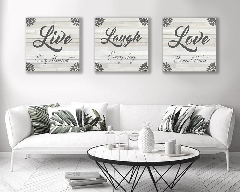 Live Laugh Love Canvas Art Set